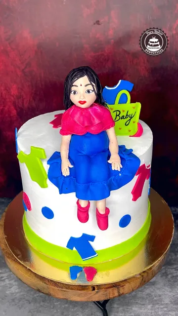 Baby Shower Dress Theme Cake