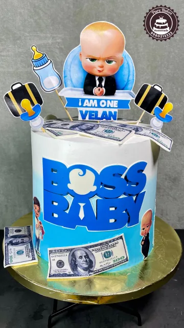 Boss Baby Theme Cake for First Birthday Celebration