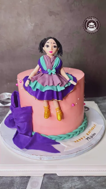 Cute Doll Birthday Cake Design for Little Girl Celebration