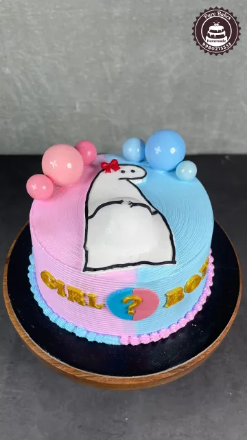 Gender Reveal Cake Theme