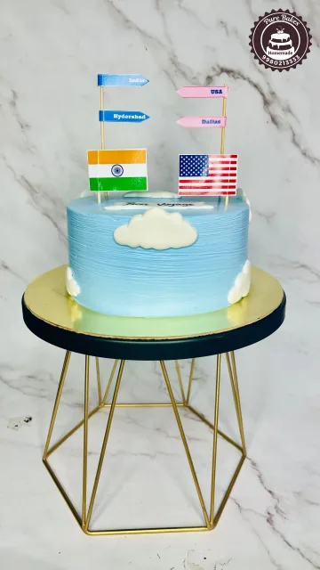 Journey Theme Celebration Cake
