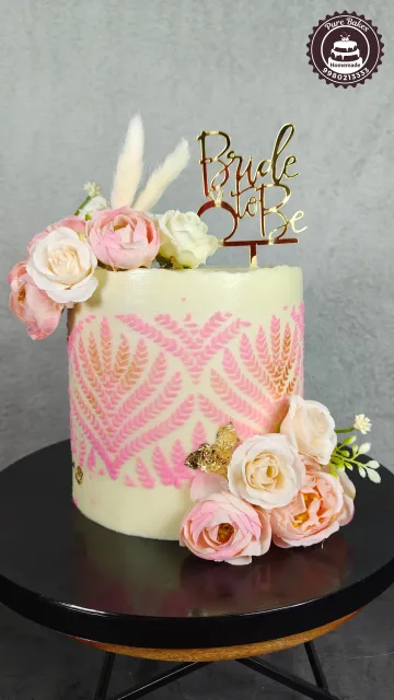 Pastel Pink Bride Celebration Cake