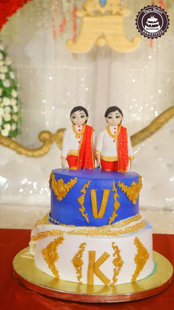 South Indian Dhoti Celebration Custom Theme Cake