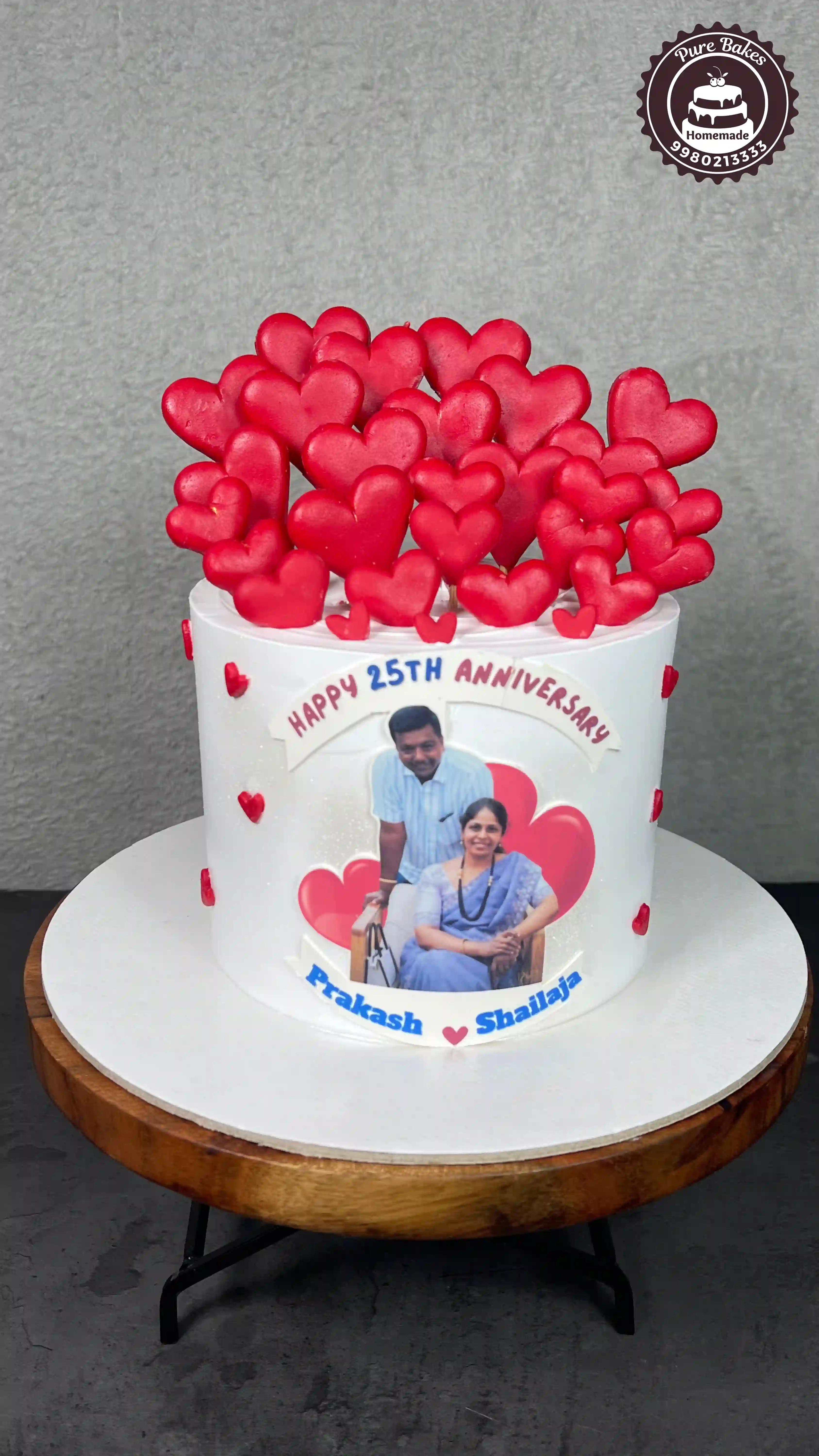 Personalized Couple Anniversary Cake