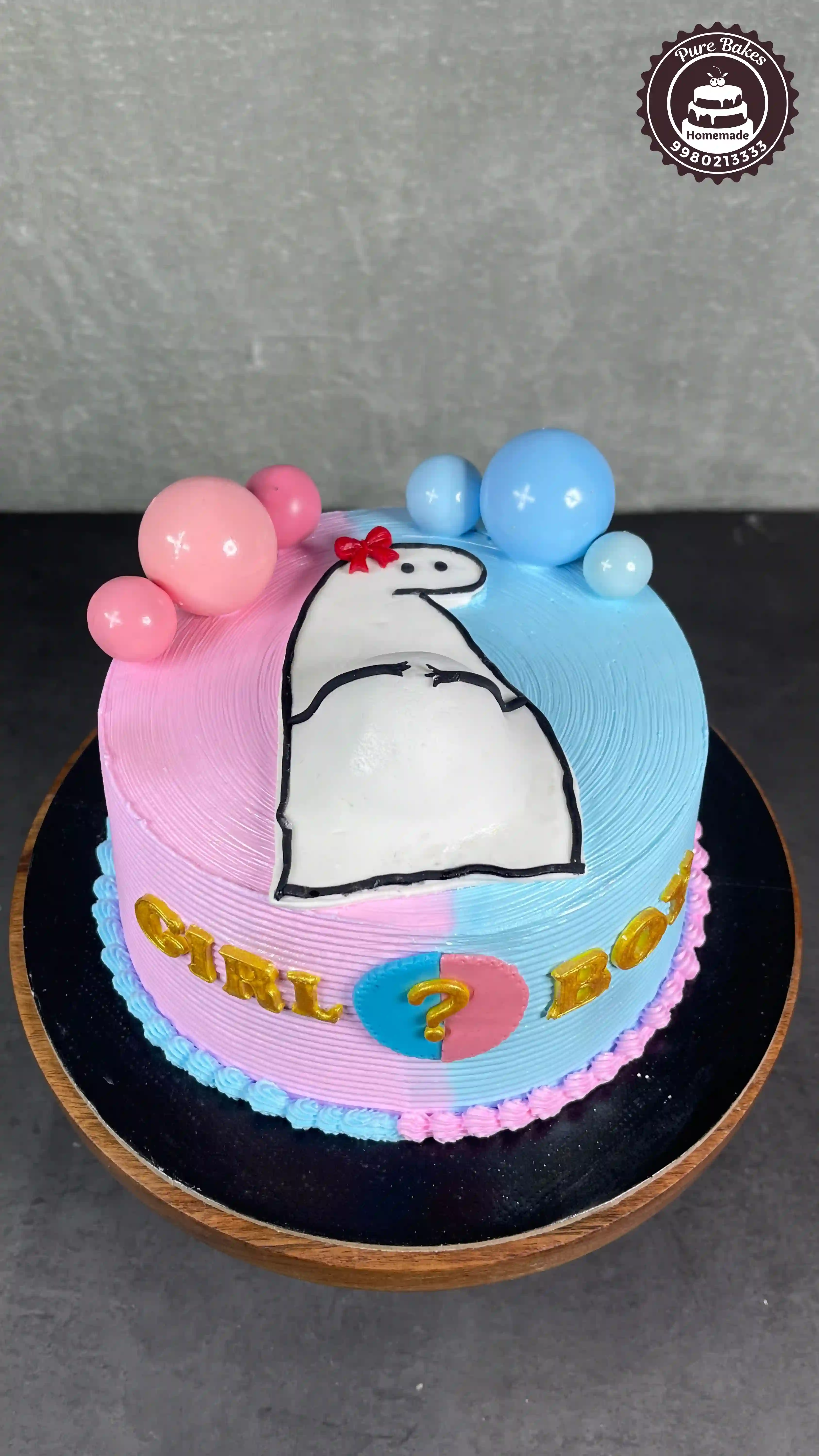 Gender Reveal Cake Theme