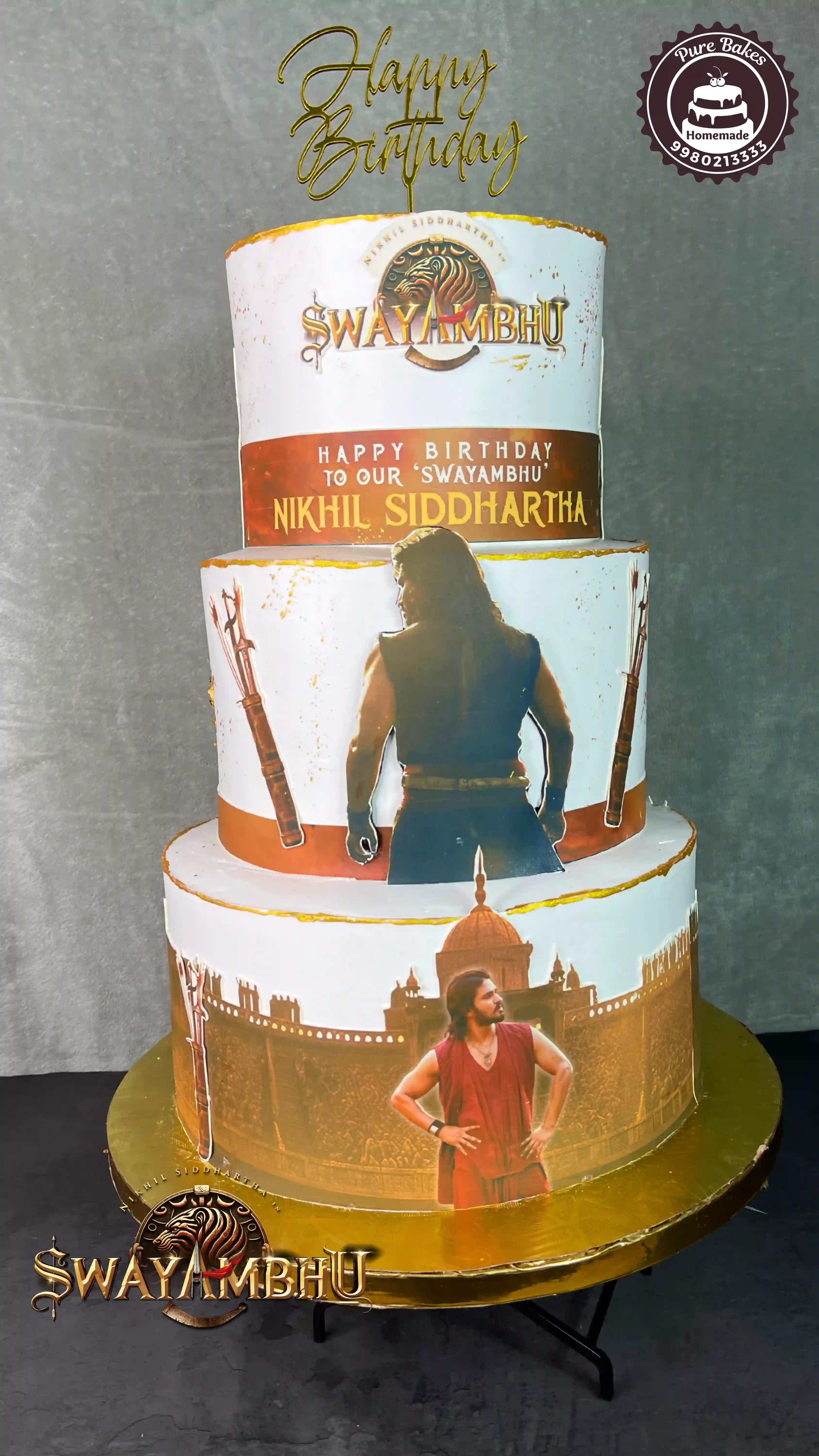 Custom Movie Theme Tier Cake