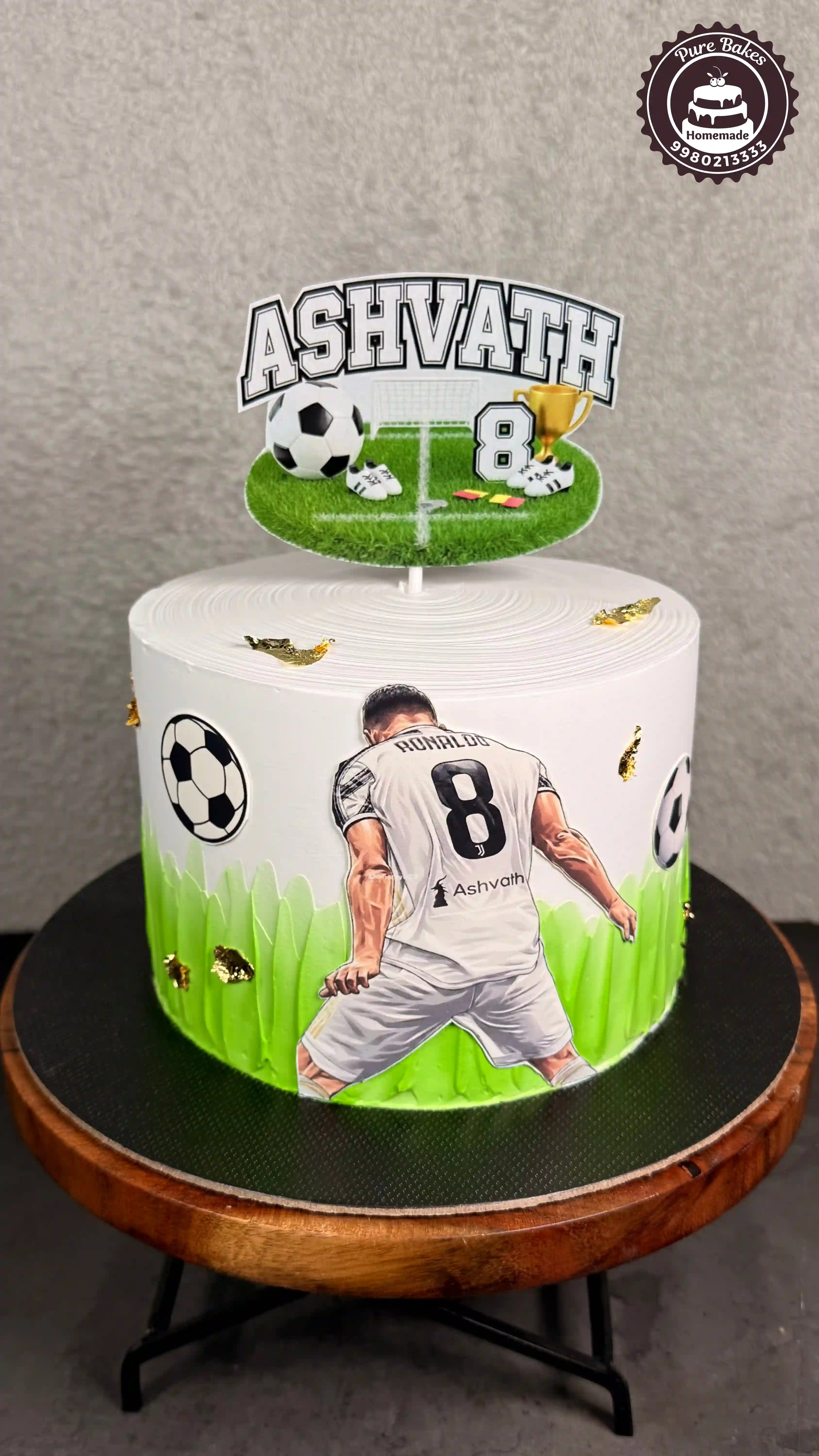 Custom Football Player Birthday Cake for Sports Loving Kids