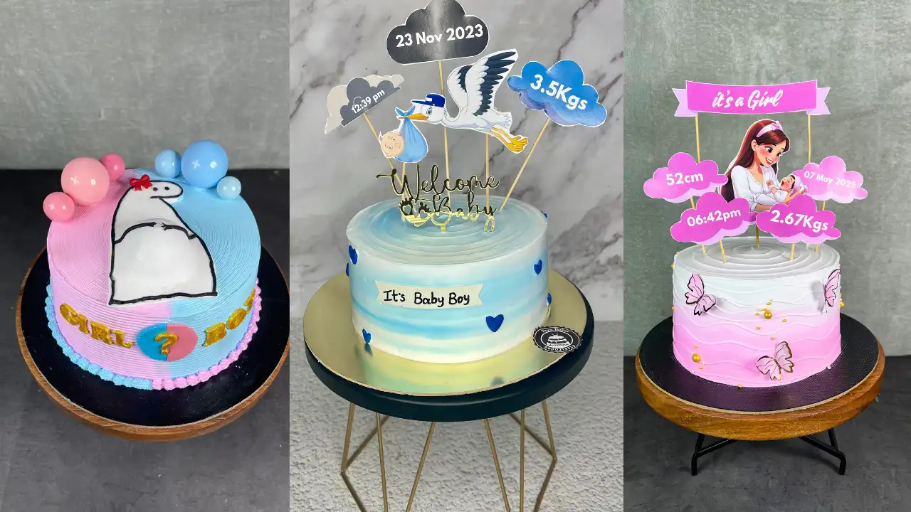 Baby Announcement Cake in Hyderabad by Pure Bakes