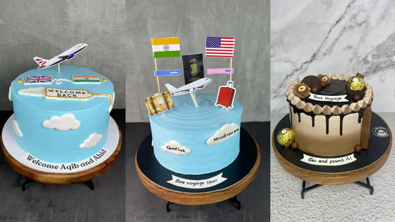 Bon Voyage Farewell Cake in Hyderabad by Pure Bakes