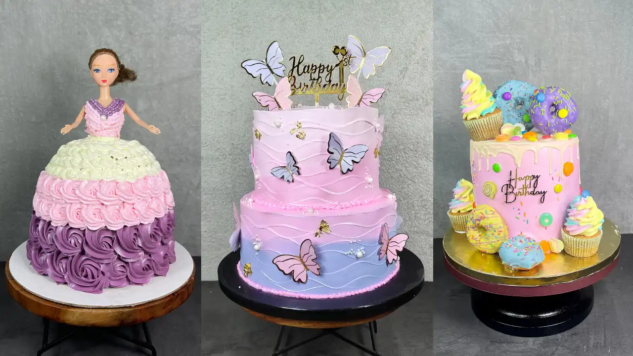 1st Birthday Cake for Girl in Hyderabad by Pure Bakes