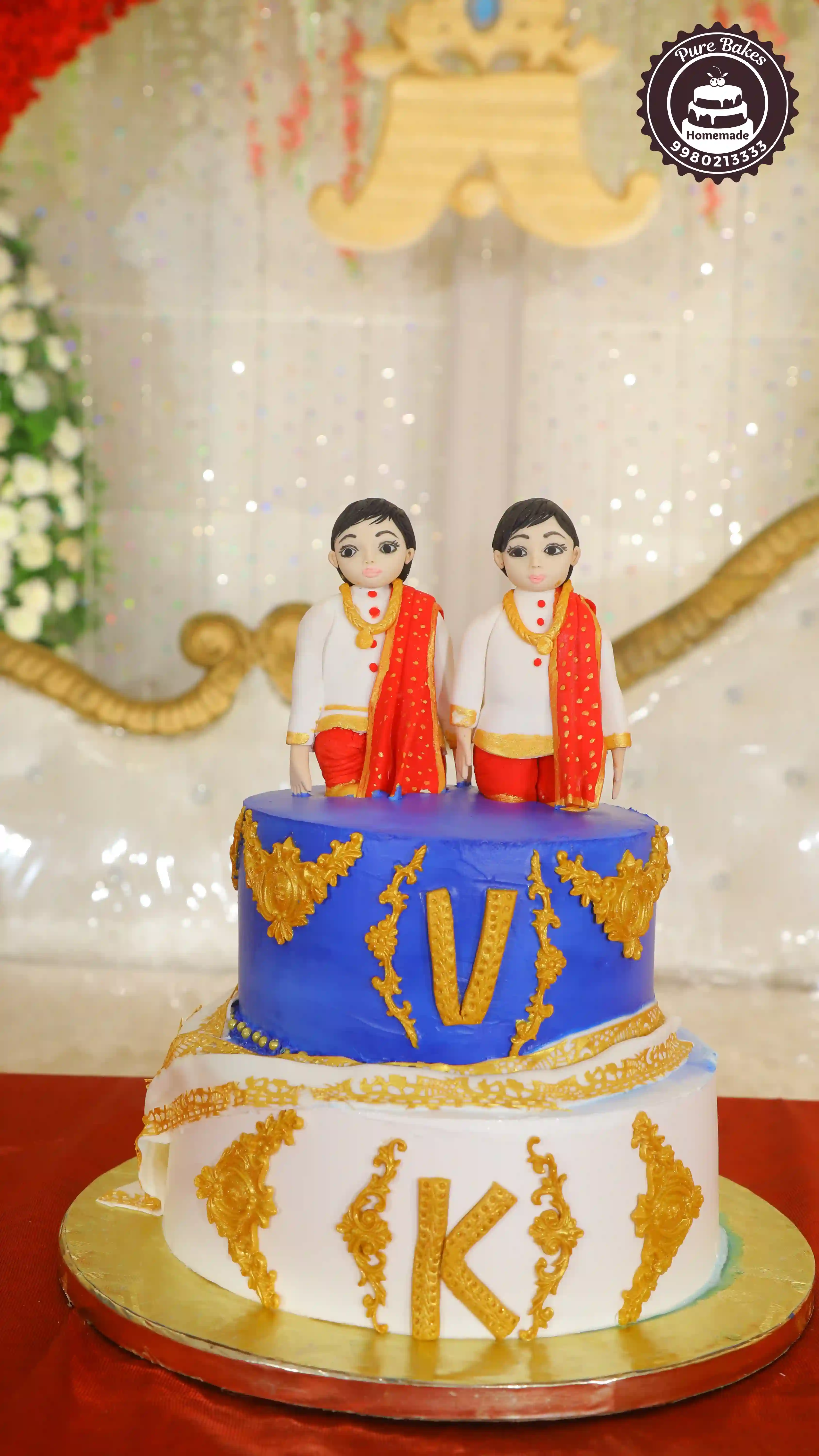 South Indian Dhoti Celebration Custom Theme Cake