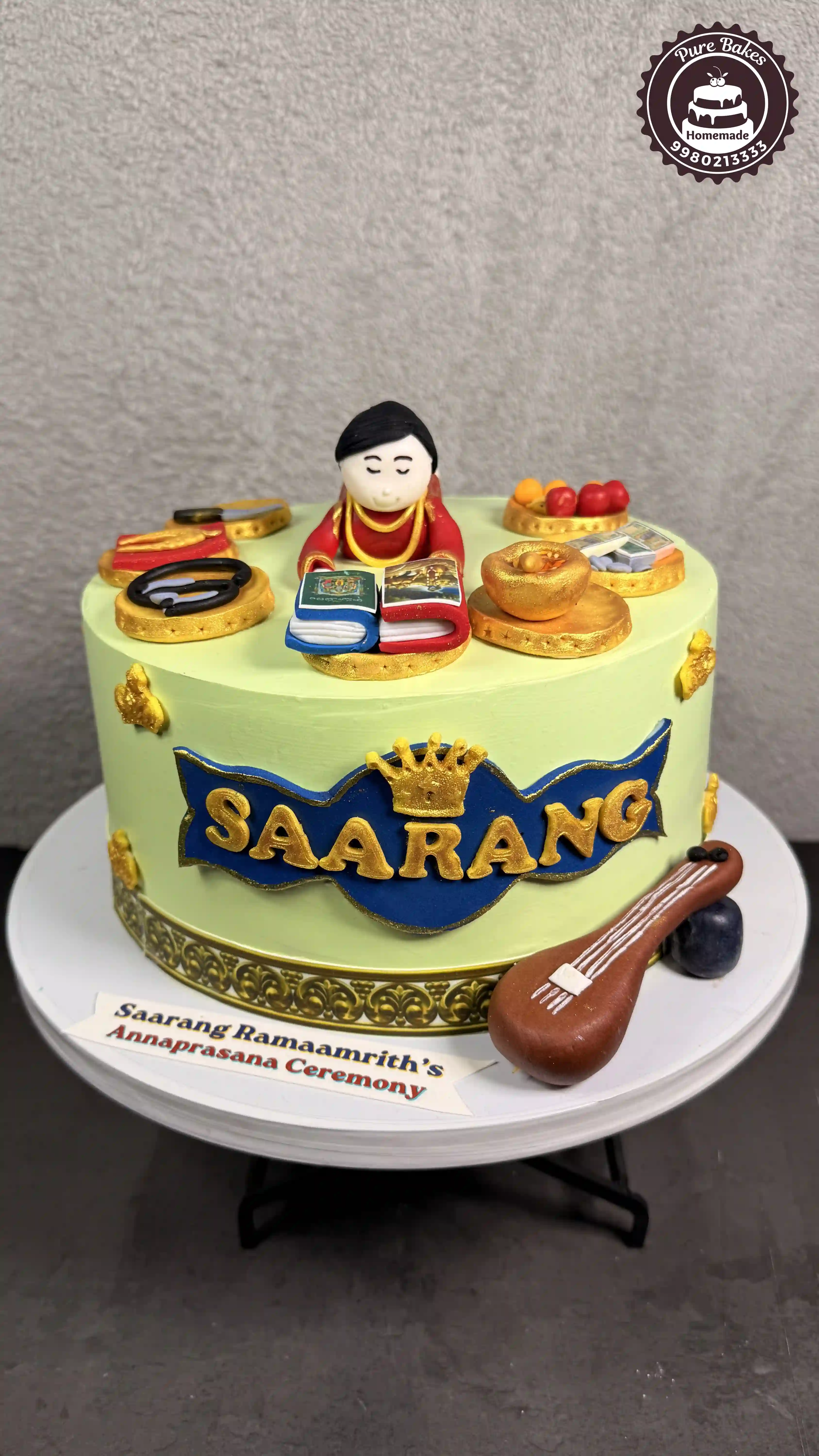 Traditional Annaprasana Ceremony Theme Cake